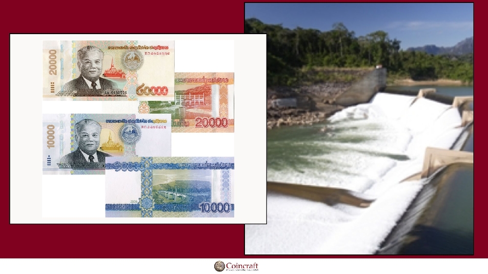 Lao Kips Featuring Theum Hinboun Hydroelectric Dam - Coincraft